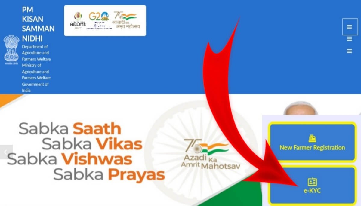 PM Kisan Samman Nidhi Yojana 2024 Online e-KYC Process